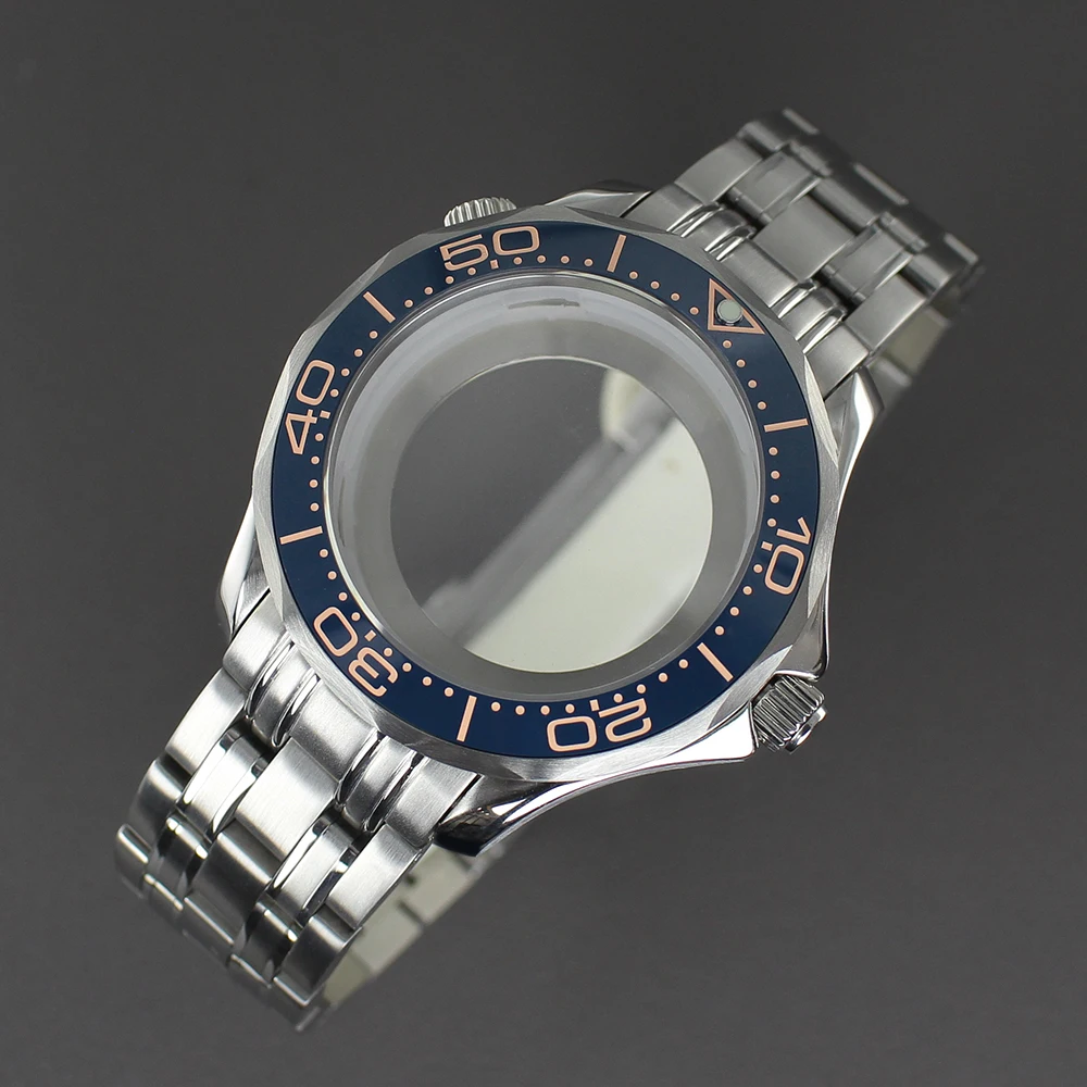 41mm Sterile Waterproof Watch Case Strap For Seamaster 300 NH35 NH36 Movement Sapphire Glass Watch Spare Part for 31mm NH35 Dial
41mm Sterile Waterproof Watch Case Strap For Seamaster 300 NH35 NH36 Movement Sapphire Glass Watch Spare Part for 31mm NH35 Dial