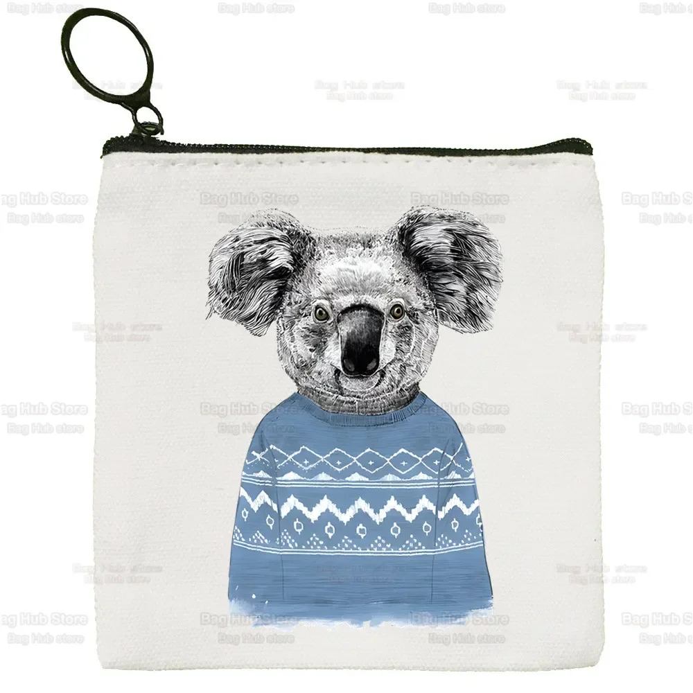 Kawaii Koala Cute Cartoon Korean Version Simple Coin Purse Female Student Canvas Cute Key Bag Mini Clutch Small Purse
Kawaii Koala Cute Cartoon Korean Version Simple Coin Purse Female Student Canvas Cute Key Bag Mini Clutch Small Purse