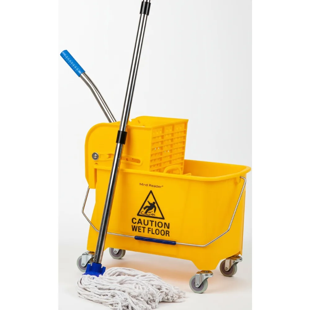 22-каратное ведро для чистки пола с зажимным механизмом, набором швабр и колесами для легкой уборки дома
22-каратное ведро для чистки пола с зажимным механизмом, набором швабр и колесами для легкой уборки дома