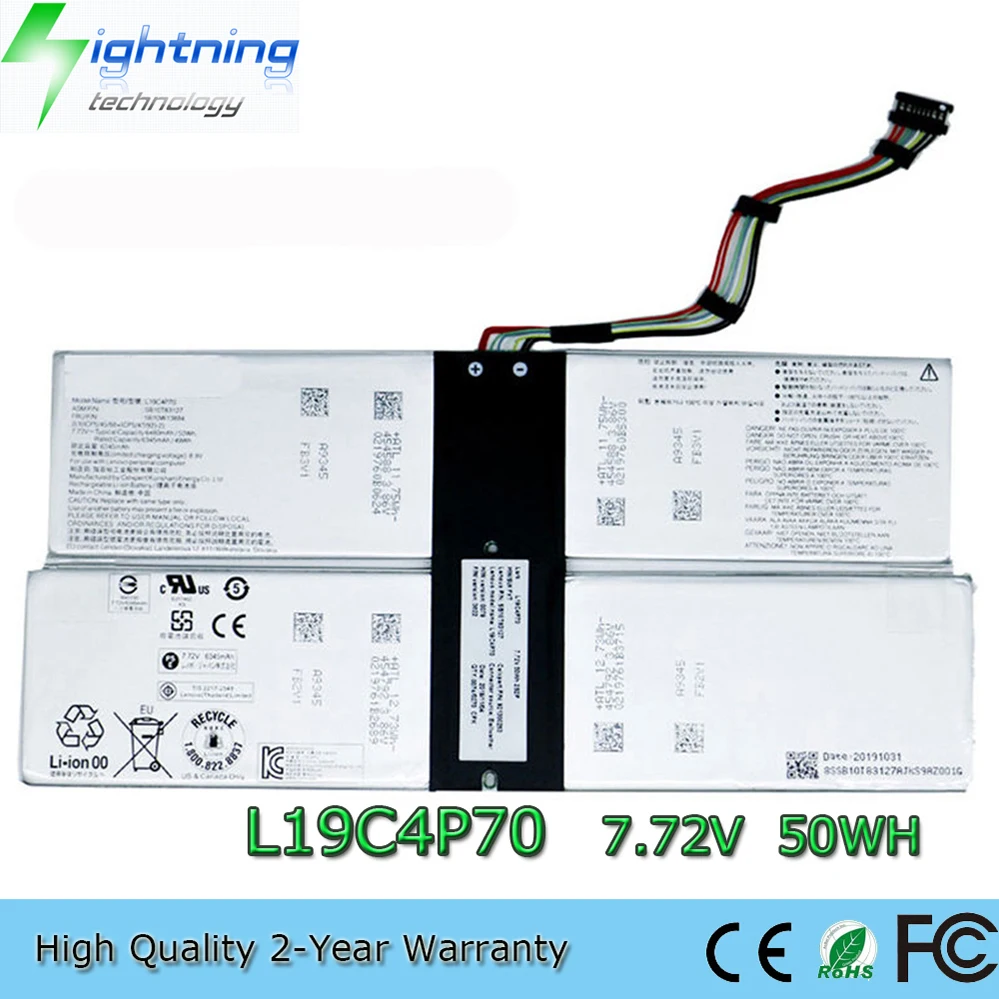 L19C4P70 7,72 В 50 Втч аккумулятор для ноутбука Lenovo ThinkPad X1 Fold Gen 1-20RL 1-20RK L19L4P70 L19M4P70 et
L19C4P70 7,72 В 50 Втч аккумулятор для ноутбука Lenovo ThinkPad X1 Fold Gen 1-20RL 1-20RK L19L4P70 L19M4P70 et