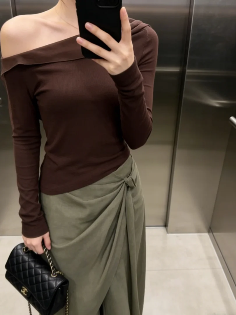 Early Autumn Korean Sle Faion Set Rich Girl Cold Tone Outfit OOTD INS ular Miu Series High Waist Long Skirt Long Sve
Early Autumn Korean Sle Faion Set Rich Girl Cold Tone Outfit OOTD INS ular Miu Series High Waist Long Skirt Long Sve