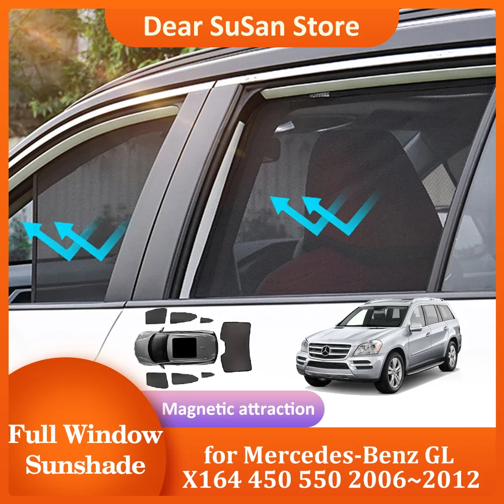 Car Magnetic Sunshade Mat for Mercedes-Benz GL X164 450 550 2006~2012 Roof Windshield Curtain Sun Visor Window Cover Accessories
Car Magnetic Sunshade Mat for Mercedes-Benz GL X164 450 550 2006~2012 Roof Windshield Curtain Sun Visor Window Cover Accessories