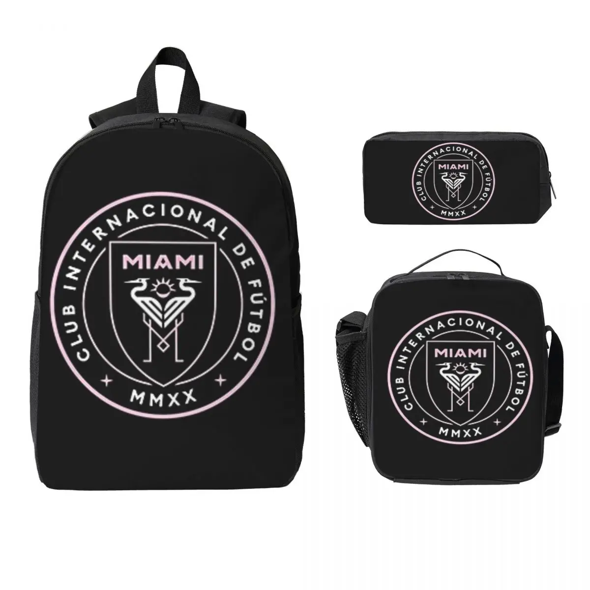 The-Inter-Miami-Club Backpack Student Boys Girls BookBag School Bag Computer Shoulder Bags 3ps Insulated Lunch Bag Pencil Case
The-Inter-Miami-Club Backpack Student Boys Girls BookBag School Bag Computer Shoulder Bags 3ps Insulated Lunch Bag Pencil Case