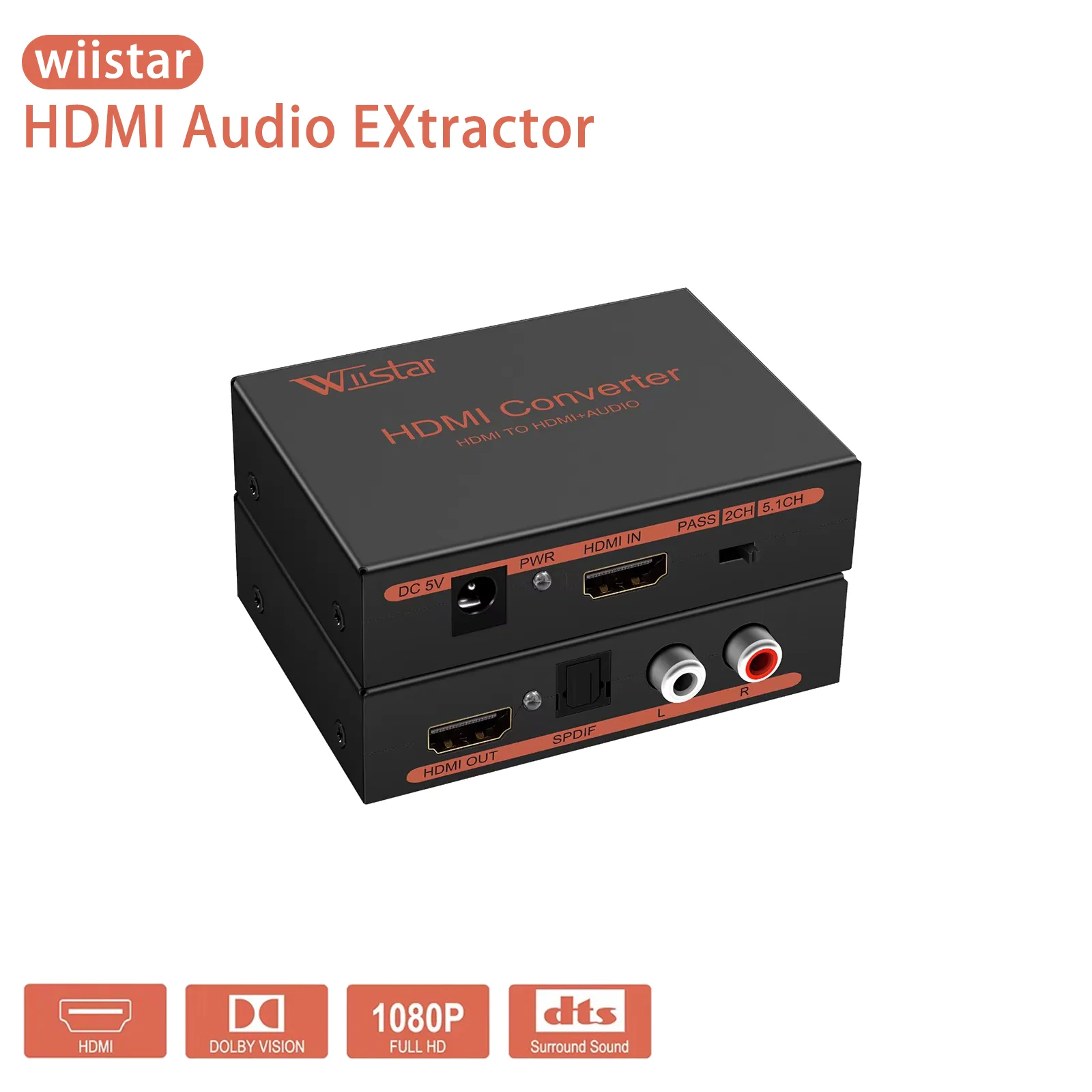 Wiista HDMI аудиоэкстрактор стерео аудио конвертер SPDIF R/L аудио разъем адаптер для PS4/ноутбука/DVD/домашнего кинотеатра
Wiista HDMI аудиоэкстрактор стерео аудио конвертер SPDIF R/L аудио разъем адаптер для PS4/ноутбука/DVD/домашнего кинотеатра