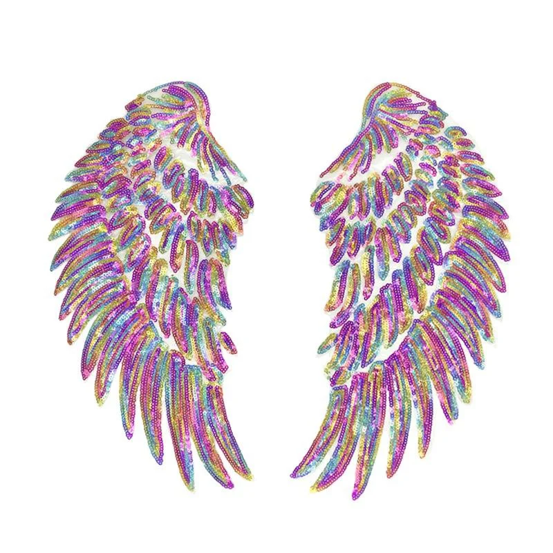 Rainbow Feather Wings Sequin Sew Patches Embroidered Badges for Clothes DIY Appliques Craft Decoration
Rainbow Feather Wings Sequin Sew Patches Embroidered Badges for Clothes DIY Appliques Craft Decoration