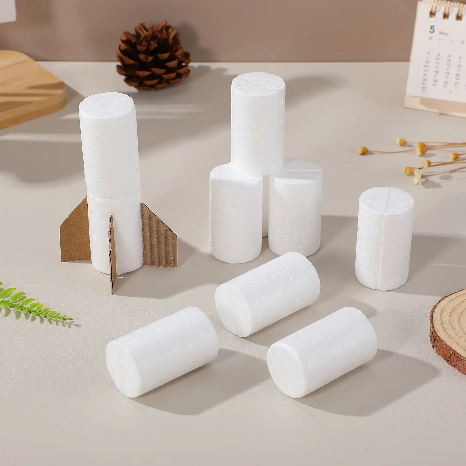 10Pcs White Foam Cylinders 5x3cm Christmas DIY Decorations Polystyrene Foam Tubes Crafts Sculpting Modeling Polystyrene Cylinder
10Pcs White Foam Cylinders 5x3cm Christmas DIY Decorations Polystyrene Foam Tubes Crafts Sculpting Modeling Polystyrene Cylinder