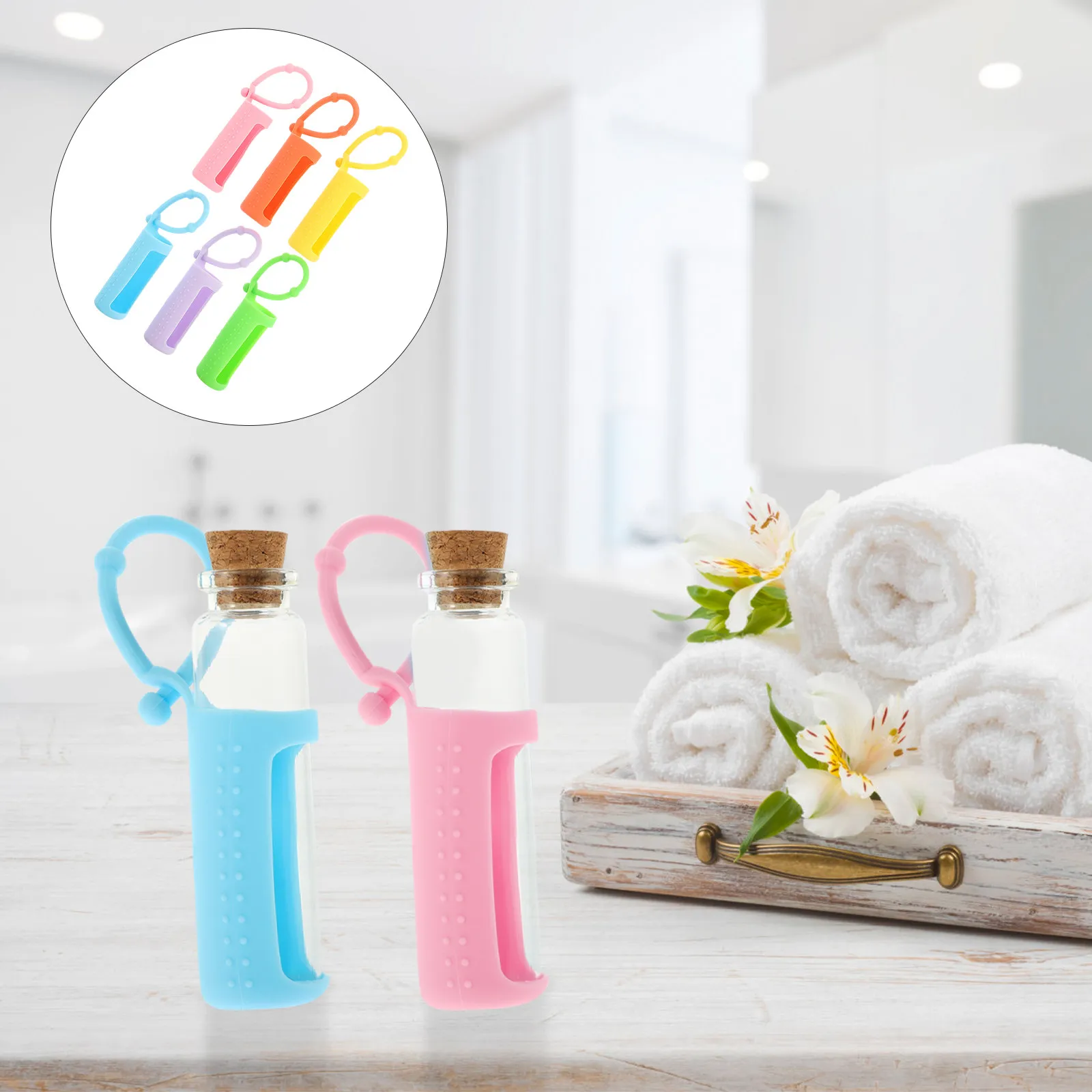 6Pcs 10Ml Silicone Sleeve for Essential Oil Bottles Anti-Slip Protective Cover Case Roller Bottle Holder Portable Carry Strap
6Pcs 10Ml Silicone Sleeve for Essential Oil Bottles Anti-Slip Protective Cover Case Roller Bottle Holder Portable Carry Strap