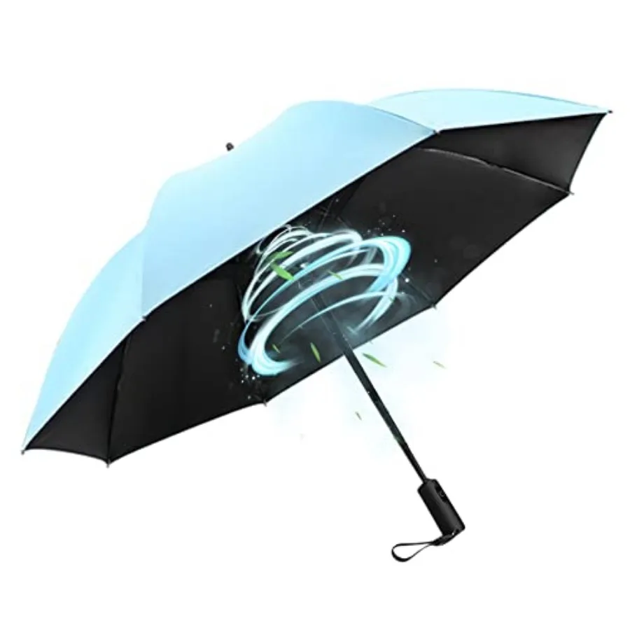 Portable Sun and Rain Umbrella with Personal Cooling Fan, UPF 50+, USB Rechargeable, Folding Compact Travel Umbrella for Hot Su
Portable Sun and Rain Umbrella with Personal Cooling Fan, UPF 50+, USB Rechargeable, Folding Compact Travel Umbrella for Hot Su