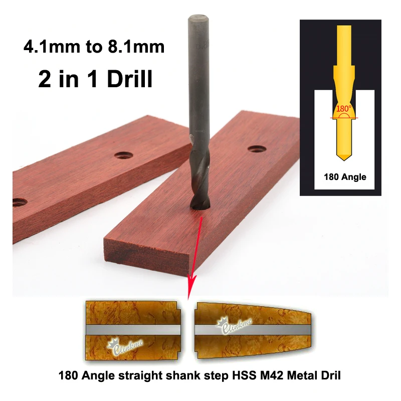 4.1MM to 8.1 MM 180 Angle Straight Shank Step HSS M35 Metal Drill Bit For Corby Bolt
4.1MM to 8.1 MM 180 Angle Straight Shank Step HSS M35 Metal Drill Bit For Corby Bolt