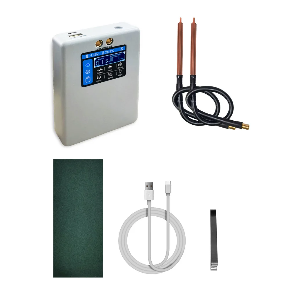 Portable 2.0 inch HD color screen professional spot welder LED lighting 18650 lithium battery
Portable 2.0 inch HD color screen professional spot welder LED lighting 18650 lithium battery