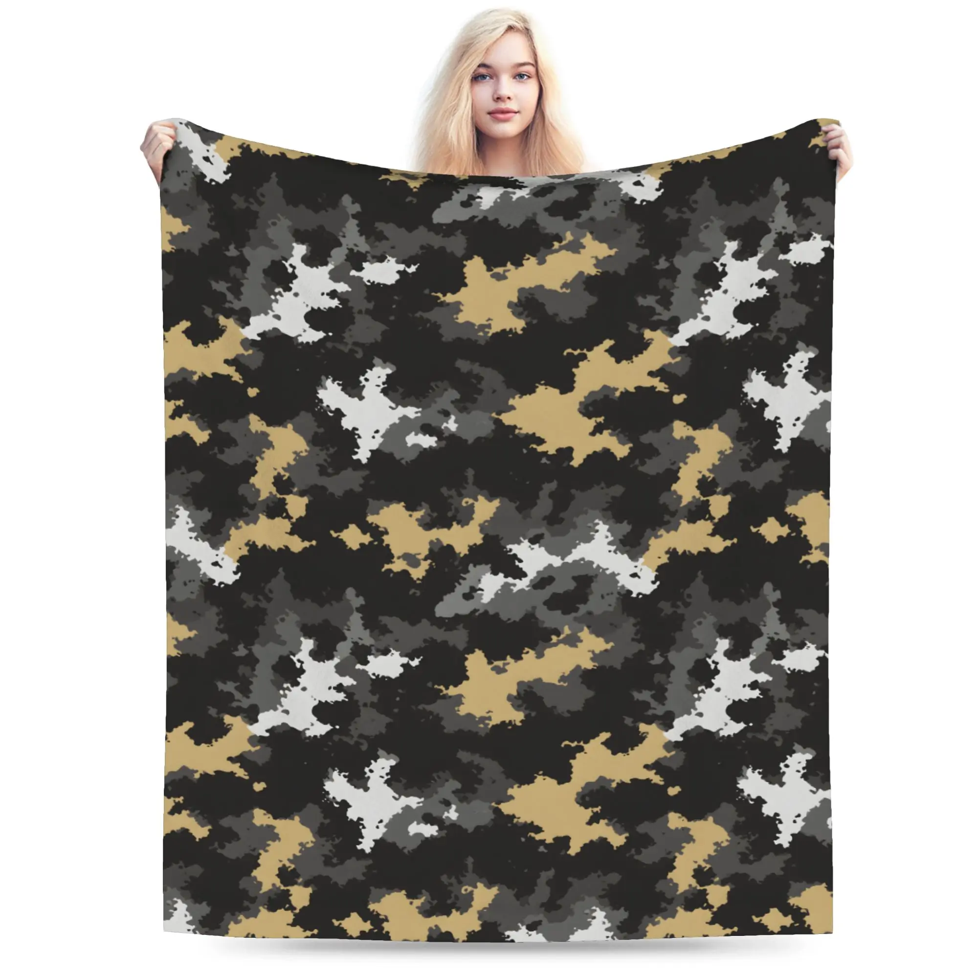 Camo Camouflage Blankets Flannel Printed Portable Lightweight Throw Blankets for Bed Office Bedspread
Camo Camouflage Blankets Flannel Printed Portable Lightweight Throw Blankets for Bed Office Bedspread