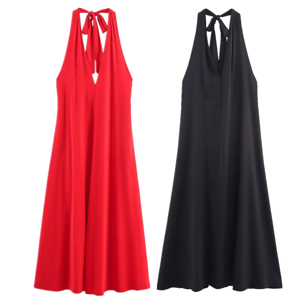Maxdutti French Elegant Sexy Backless Party Dress Women's Minimalist Halter Neck Dress Women Evening Dresses Ladies Vestidos
Maxdutti French Elegant Sexy Backless Party Dress Women's Minimalist Halter Neck Dress Women Evening Dresses Ladies Vestidos