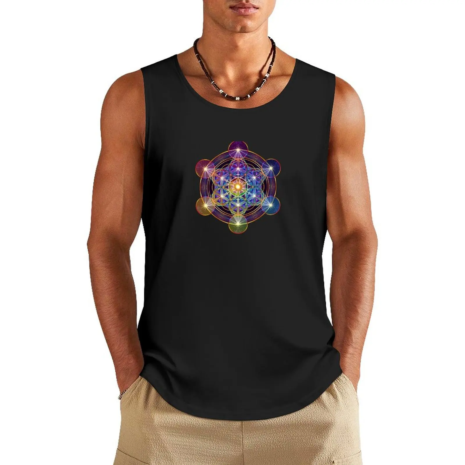 Metatron's Cube Merkabah Tank Top Men's tops gym clothes men Men's summer clothes 2025
Metatron's Cube Merkabah Tank Top Men's tops gym clothes men Men's summer clothes 2025
