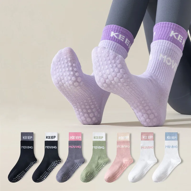 Yoga Socks Casual Letter Print Indoor Workout Gym Fitness Dance Sports Socks Professional Silicone Non-slip Floor Pilates Socks
Yoga Socks Casual Letter Print Indoor Workout Gym Fitness Dance Sports Socks Professional Silicone Non-slip Floor Pilates Socks