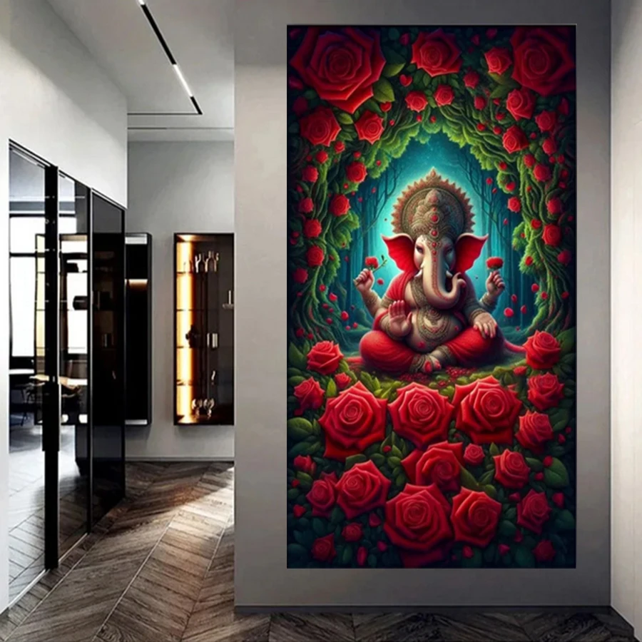 Лорд индуизма Ганеша DIY алмазная живопись полная круглая Индия Бог Алмазная мозаика ювелирные изделия вышивка крестиком фотографии Декор гостиной
Лорд индуизма Ганеша DIY алмазная живопись полная круглая Индия Бог Алмазная мозаика ювелирные изделия вышивка крестиком фотографии Декор гостиной