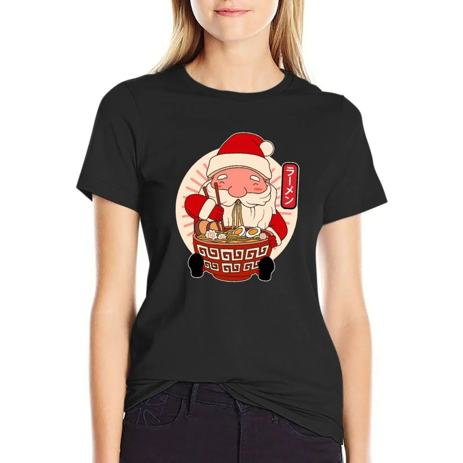 Santa Claus Eating Ramen Noodles Kawaii Japanese T-Shirt vintage vintage clothes animal prinfor plus sizes cat shirts for Women
Santa Claus Eating Ramen Noodles Kawaii Japanese T-Shirt vintage vintage clothes animal prinfor plus sizes cat shirts for Women