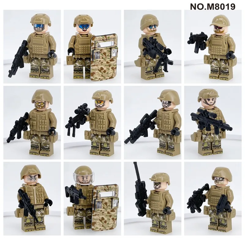 M8019 Desert Special Forces Meigao Camouflage Soldier Assembled Building Block Toy
M8019 Desert Special Forces Meigao Camouflage Soldier Assembled Building Block Toy