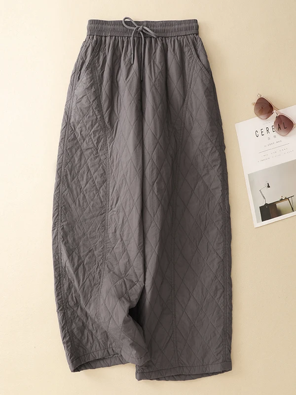Женские стеганые хлопковые брюки: ветрозащитные, теплые, с широкими штанинами, на эластичном поясе, удобные, осенне-зимние, модные, прямого кроя
Женские стеганые хлопковые брюки: ветрозащитные, теплые, с широкими штанинами, на эластичном поясе, удобные, осенне-зимние, модные, прямого кроя