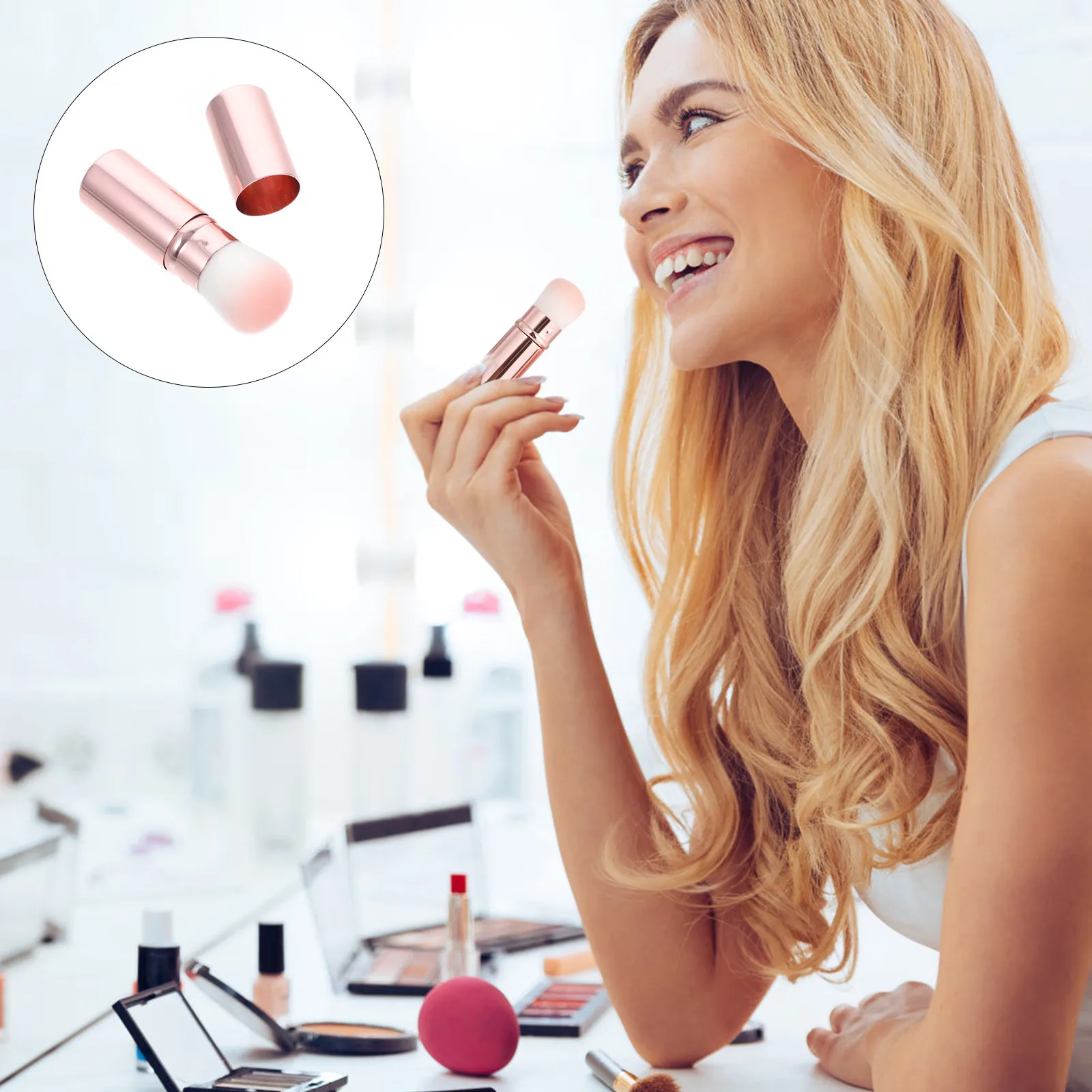 1Pcs Blusher Brush Soft Dense Synthetic Fiber Makeup Brush for Blush Powder Setting Travel-Friendly Ladies Beauty Accessory
1Pcs Blusher Brush Soft Dense Synthetic Fiber Makeup Brush for Blush Powder Setting Travel-Friendly Ladies Beauty Accessory