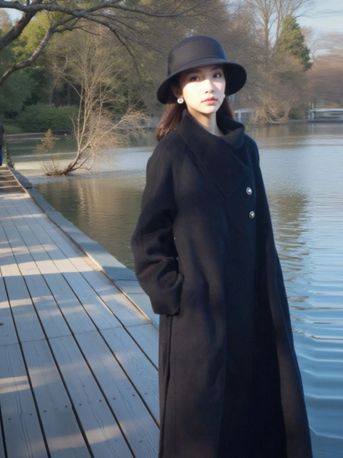 Elegant Double-Faced Woolen Coat Long Korean Style High-Quality Women's Outerwear Spring Season Fashionable And Stylish
Elegant Double-Faced Woolen Coat Long Korean Style High-Quality Women's Outerwear Spring Season Fashionable And Stylish