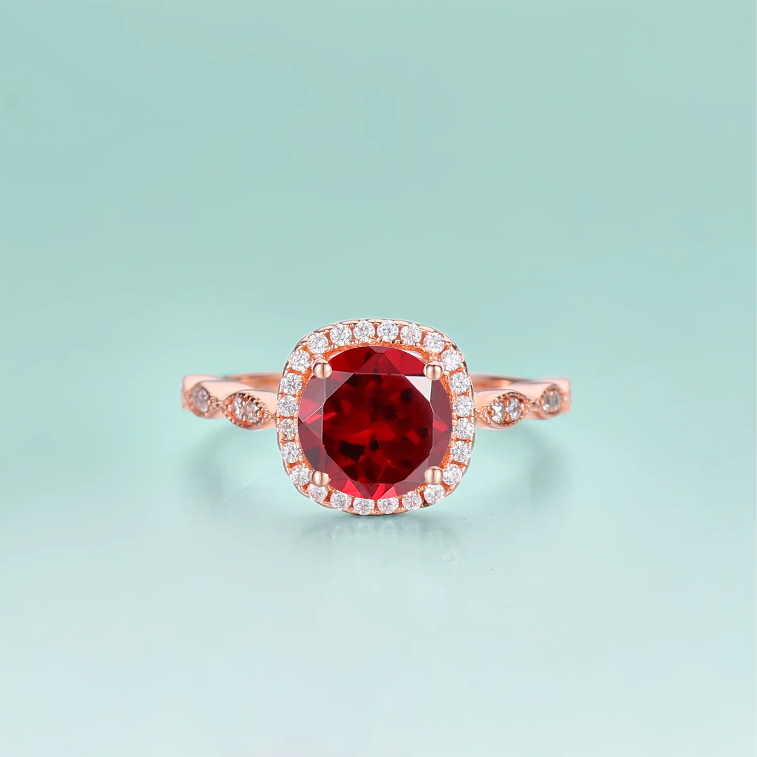 GEM'S BEAUTY Натуральный гранат Кольца из стерлингового серебра 925 пробы с покрытием из розового золота Обручальные кольца ручной работы для женщин Подруга Девушка Подарок
GEM'S BEAUTY Натуральный гранат Кольца из стерлингового серебра 925 пробы с покрытием из розового золота Обручальные кольца ручной работы для женщин Подруга Девушка Подарок