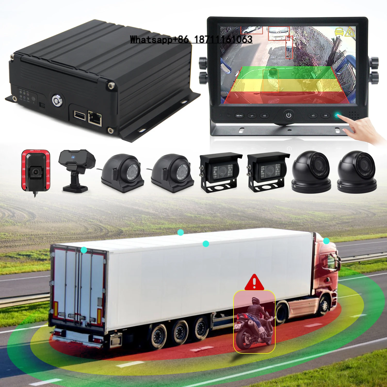 High Quality 9Inch AHD 1080p Display 8 Channel Monitoring MDVR System with ADAS DSM BSD MDVR System
High Quality 9Inch AHD 1080p Display 8 Channel Monitoring MDVR System with ADAS DSM BSD MDVR System