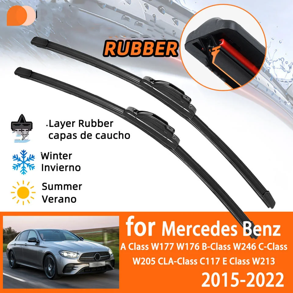Mercedes A-Class, Mercedes Benz B-Class, CLA E-Class car wiper blades, rubber windshield wipers, silent new wiper accessories
Mercedes A-Class, Mercedes Benz B-Class, CLA E-Class car wiper blades, rubber windshield wipers, silent new wiper accessories