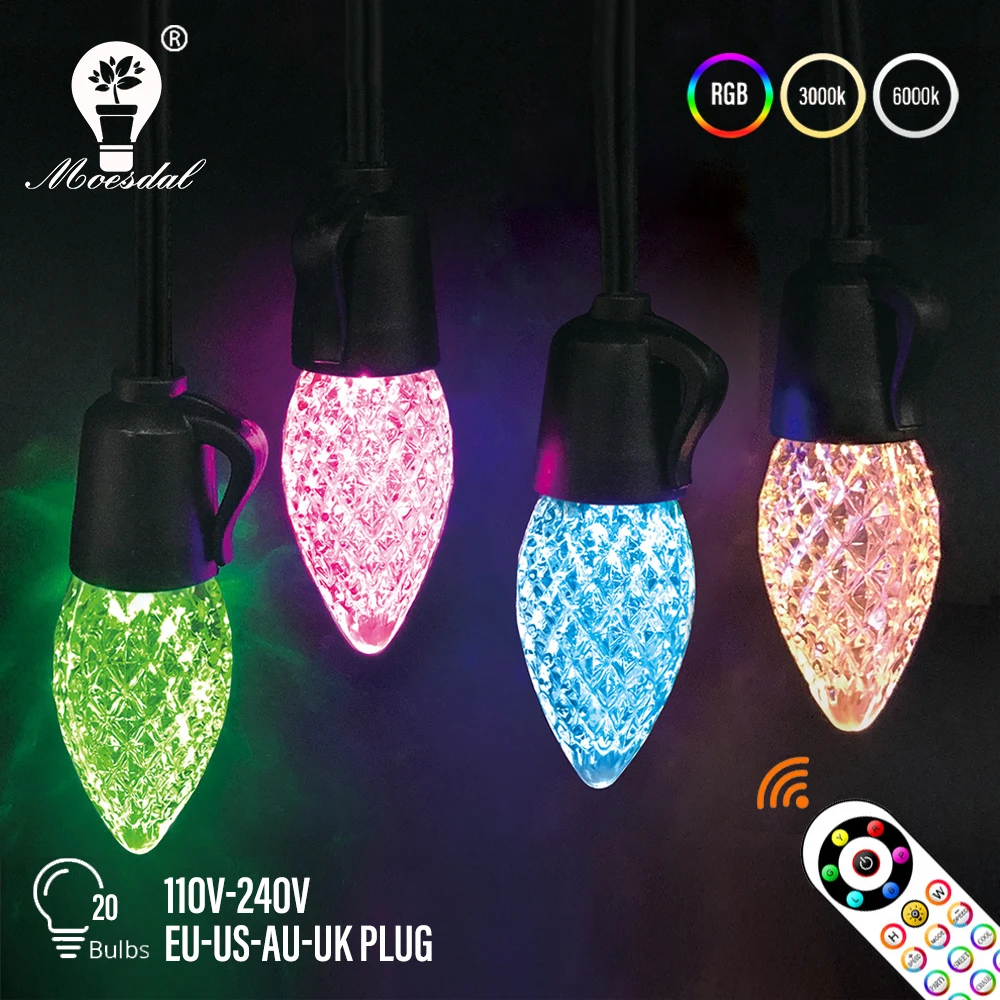 СВЕТОДИОДНАЯ Гирлянда RGB с дистанционным управлением, водонепроницаемые уличные и комнатные светильники для двора, сада, украшение для рождественской вечеринки
СВЕТОДИОДНАЯ Гирлянда RGB с дистанционным управлением, водонепроницаемые уличные и комнатные светильники для двора, сада, украшение для рождественской вечеринки