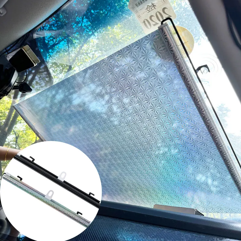 Nail Free Suction Cup Sunshade Roll Car Bedroom Kitchen Office Window Portable Telescopic Sun-shading Curtains
Nail Free Suction Cup Sunshade Roll Car Bedroom Kitchen Office Window Portable Telescopic Sun-shading Curtains
