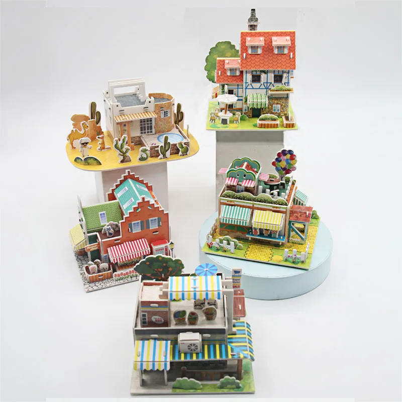 5 Pcs/Set 3D Paper Card DIY Hand-assembled Building Model Handmade Three-dimensional Puzzle Educational Toys for Children
5 Pcs/Set 3D Paper Card DIY Hand-assembled Building Model Handmade Three-dimensional Puzzle Educational Toys for Children