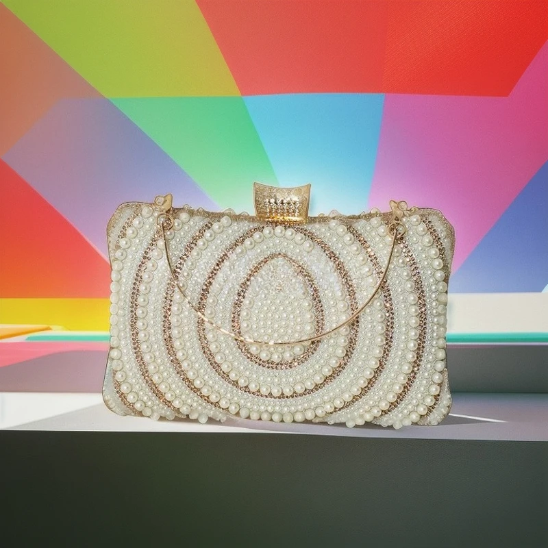 Ретро-сумочка для ужина с жемчугом и стразами, женский вечерний клатч, инкрустированный, для банкета, роскошная блестящая маленькая сумочка, Sacs À Main Femme
Ретро-сумочка для ужина с жемчугом и стразами, женский вечерний клатч, инкрустированный, для банкета, роскошная блестящая маленькая сумочка, Sacs À Main Femme