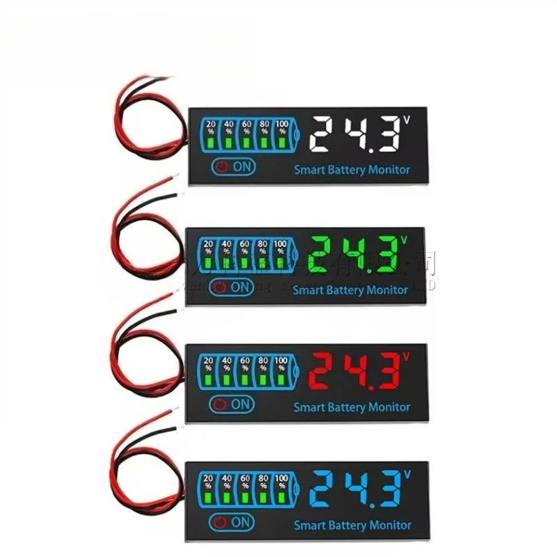 Voltage and power display panel, DC 7 - 55 volts, 12 volt, 24 volt lead-acid batteries, battery grid LED display panel
Voltage and power display panel, DC 7 - 55 volts, 12 volt, 24 volt lead-acid batteries, battery grid LED display panel