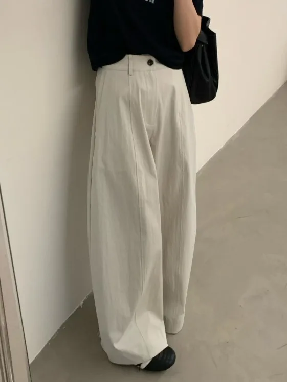 plus Size Japanese Style Wide Leg Pants Women Summer Casual High Waist Cotton Straight Cut Single Color Versatile Loose Fit
plus Size Japanese Style Wide Leg Pants Women Summer Casual High Waist Cotton Straight Cut Single Color Versatile Loose Fit