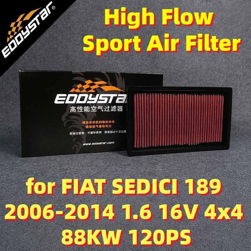 Спортивный воздушный фильтр с высоким расходом для FIAT SEDICI 189 2006-2014 1,6 16 В 4x4 88 кВт 120PS моющиеся гоночные впускные фильтры
Спортивный воздушный фильтр с высоким расходом для FIAT SEDICI 189 2006-2014 1,6 16 В 4x4 88 кВт 120PS моющиеся гоночные впускные фильтры