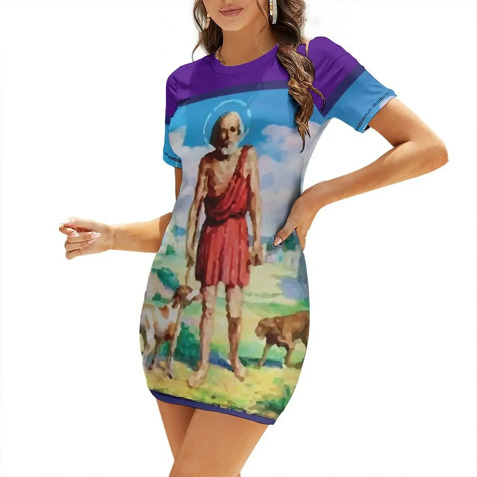 San Lazaro Babalu Aye Cuba Santeria Short-Sleeved Dress evening dresses luxury 2026 women's evening dress 2026
San Lazaro Babalu Aye Cuba Santeria Short-Sleeved Dress evening dresses luxury 2026 women's evening dress 2026
