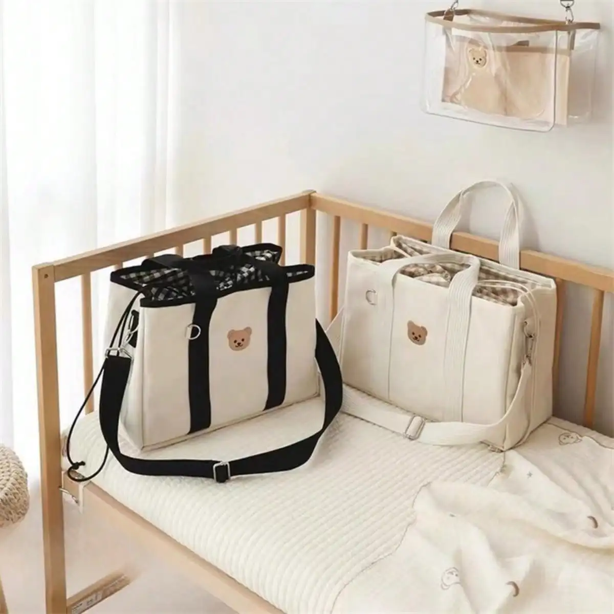 Cute Cartoon Bear Mom Handbag, Multifunctional Tote Shoulder Bag For Outing, Convenient Storage (No Accessories)
Cute Cartoon Bear Mom Handbag, Multifunctional Tote Shoulder Bag For Outing, Convenient Storage (No Accessories)