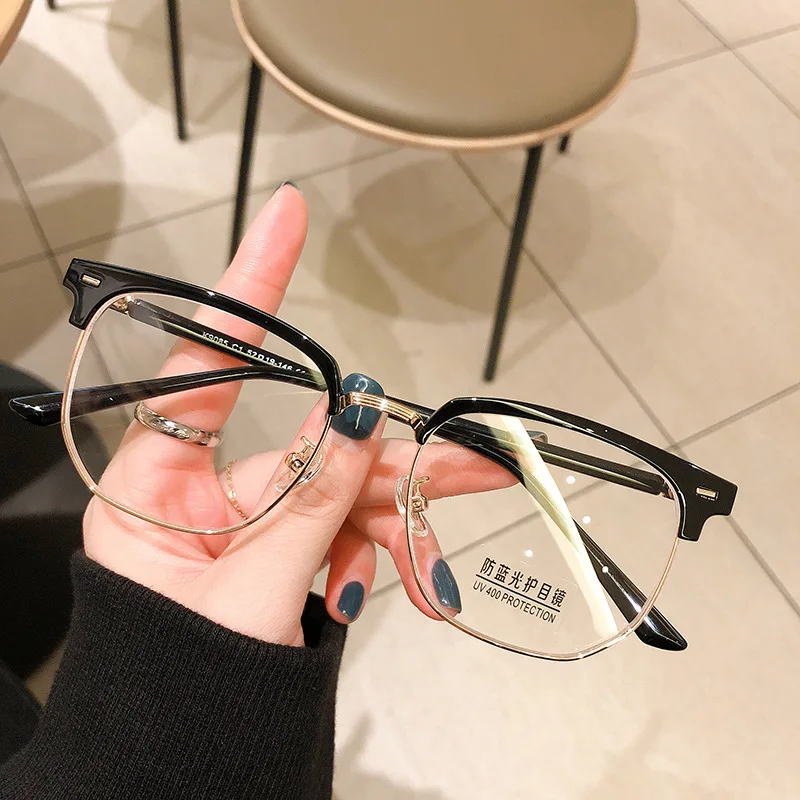 Women Men Myopia Glasses Fashion Trend Square Half Frame Shortsighted Eyeglasses Finished Optical Eyewear Diopter 0 To -4.0
Women Men Myopia Glasses Fashion Trend Square Half Frame Shortsighted Eyeglasses Finished Optical Eyewear Diopter 0 To -4.0