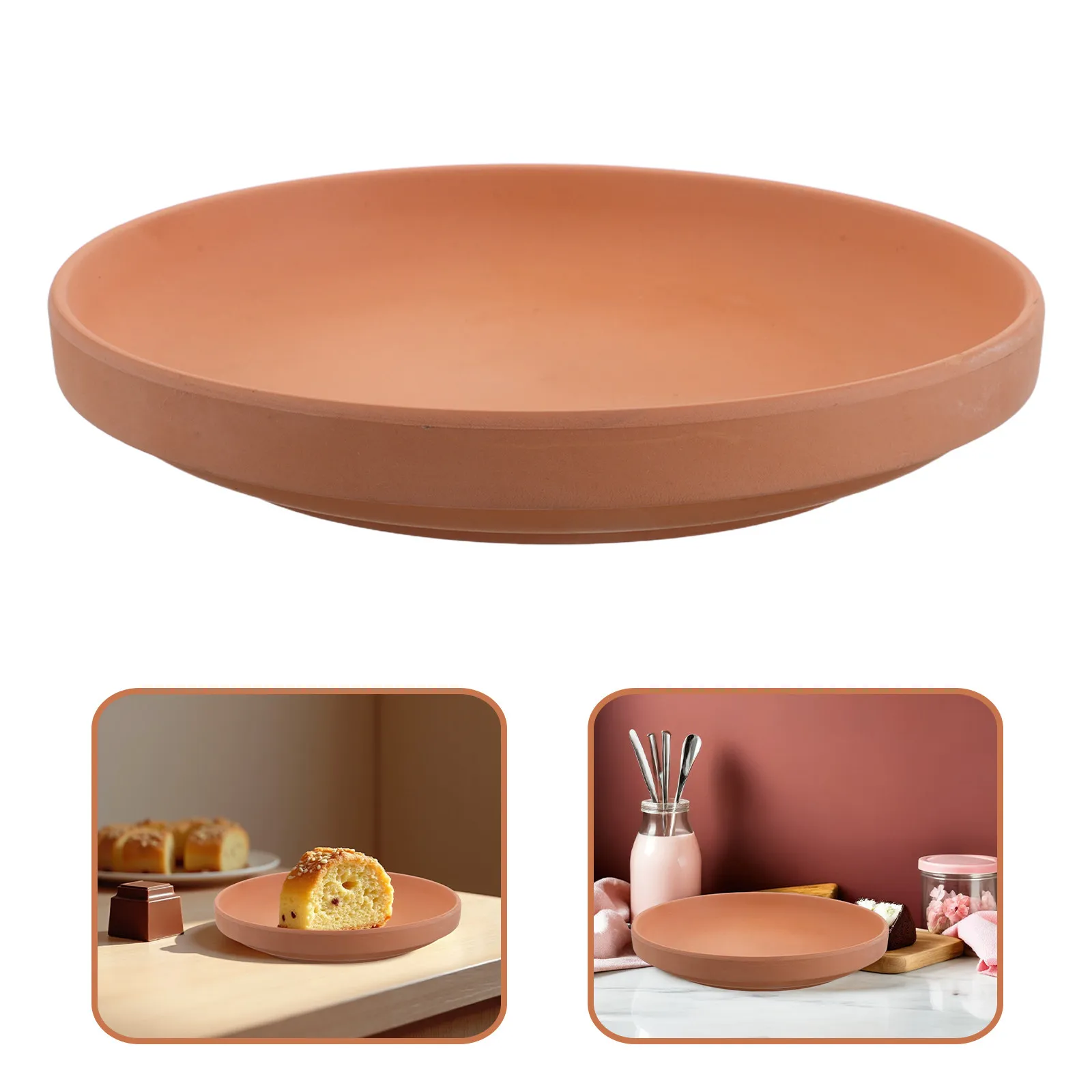 Round Terracotta Bread Warmer Stone Handmade Ceramic Heat Retaining Warm Food Plate Bread Basket Warmer for Holiday Kitchen
Round Terracotta Bread Warmer Stone Handmade Ceramic Heat Retaining Warm Food Plate Bread Basket Warmer for Holiday Kitchen