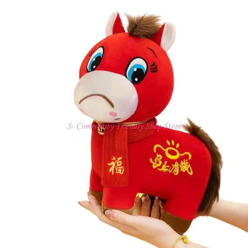 85AE Year of Horse Plush Doll Stuffed Animal Toy With Lovely Face Expression And Scarf Accessories Chinese Newyear Gift
85AE Year of Horse Plush Doll Stuffed Animal Toy With Lovely Face Expression And Scarf Accessories Chinese Newyear Gift