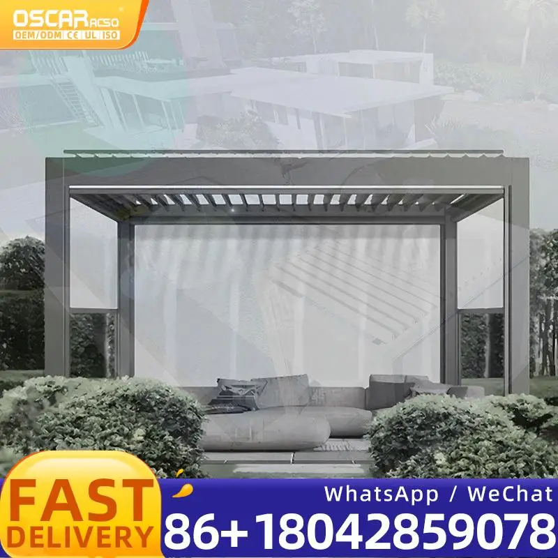 Алюминиевая уличная беседка 3x3 с ручными серыми рулонными жалюзи, беседка с порошковым покрытием, павильон для сада, патио, беседка на заднем дворе
Алюминиевая уличная беседка 3x3 с ручными серыми рулонными жалюзи, беседка с порошковым покрытием, павильон для сада, патио, беседка на заднем дворе