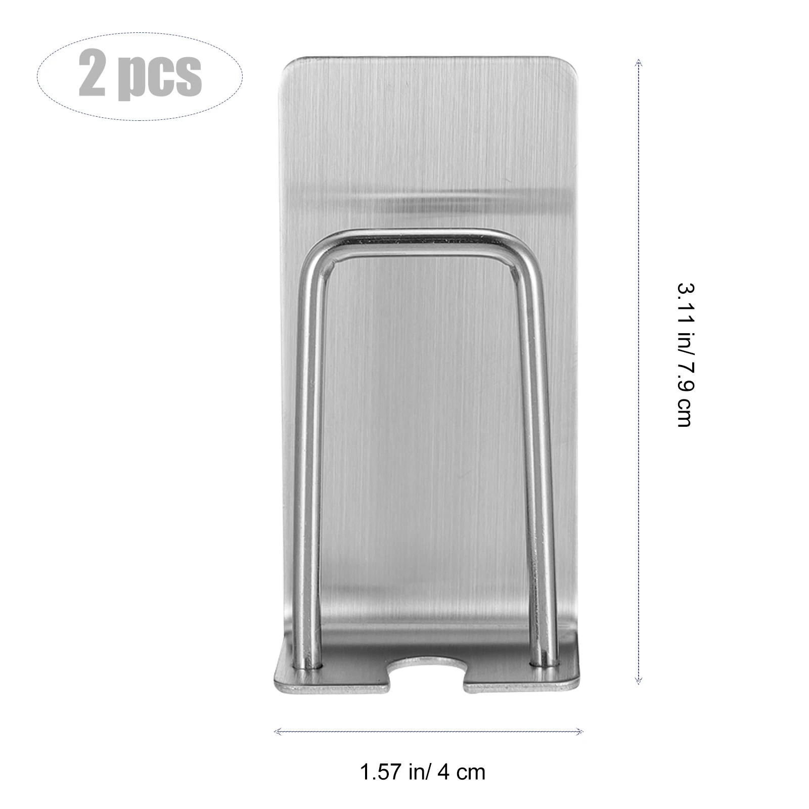 2Pcs Stainless Steel Toothbrush Holder Wall Mounted No Drill Bathroom Organizer Multifunctional Smooth Rounded Design
2Pcs Stainless Steel Toothbrush Holder Wall Mounted No Drill Bathroom Organizer Multifunctional Smooth Rounded Design