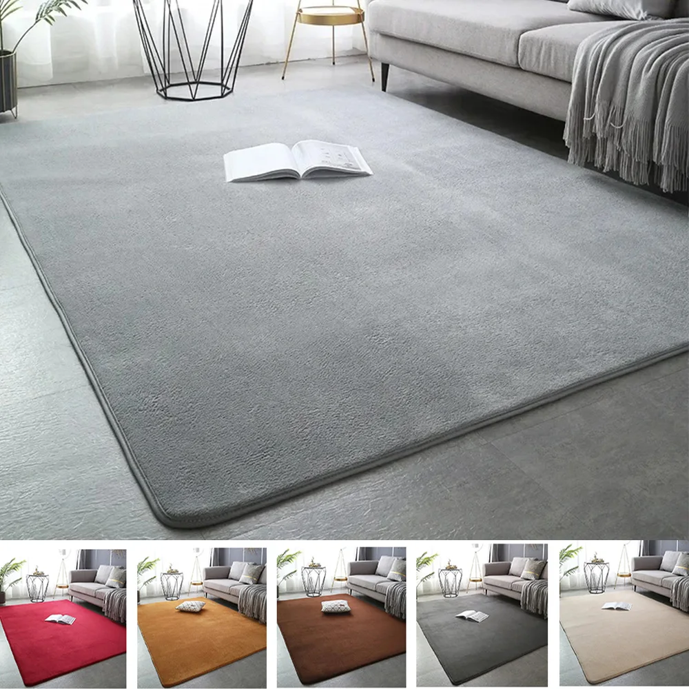 Rectangular Solid Color Modern Simple Style Living Room Bedroom Dining Room Mat Coral Velvet Carpets Thick Non-Slip Carpet
Rectangular Solid Color Modern Simple Style Living Room Bedroom Dining Room Mat Coral Velvet Carpets Thick Non-Slip Carpet