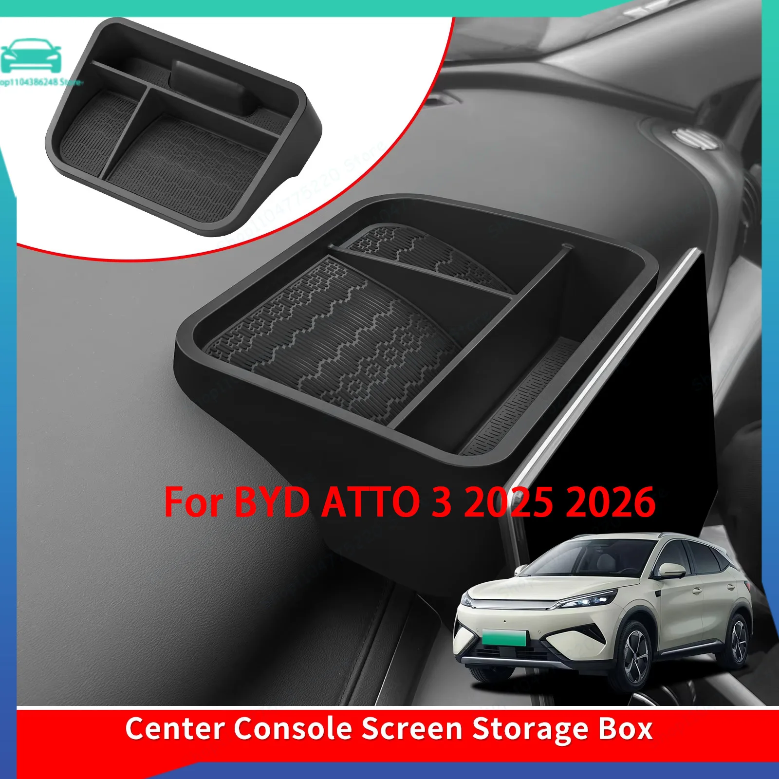 Car Dashboard Storage Tray Display Screen Rear Storage Box Tray Organizer Accessories For BYD ATTO 3 EVO / YUAN PLUS 2025 2026
Car Dashboard Storage Tray Display Screen Rear Storage Box Tray Organizer Accessories For BYD ATTO 3 EVO / YUAN PLUS 2025 2026