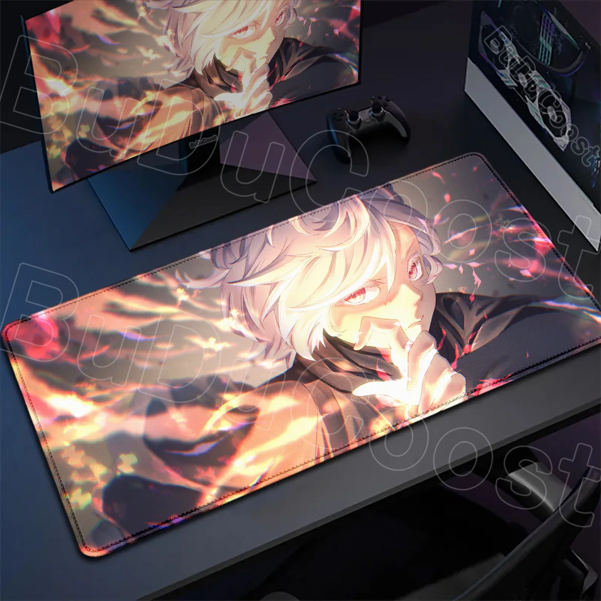 PC Gamer Mousepad Gifts Large Computer Office Keyboard Mat Gabimaru Locking Edge Rubber Laptop Carpet Anime Hell's Paradise Rug