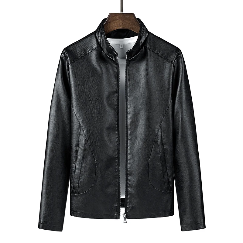 2023 New Men Fashion Spring Business Casual Windproof Stand Collar Leather Jackets Men Autumn Comfortable Motorcycle Jacket Men
2023 New Men Fashion Spring Business Casual Windproof Stand Collar Leather Jackets Men Autumn Comfortable Motorcycle Jacket Men