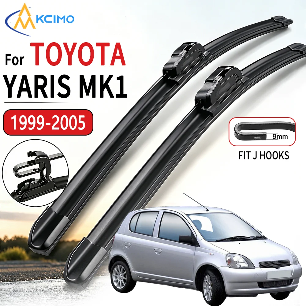 KCIMO Front Windshield Wiper Blades for Toyota Yaris MK1 1999-2005 2Pcs J-Hook U-Type Car Windscreen Wipers Replacement 21"+14"
KCIMO Front Windshield Wiper Blades for Toyota Yaris MK1 1999-2005 2Pcs J-Hook U-Type Car Windscreen Wipers Replacement 21"+14"