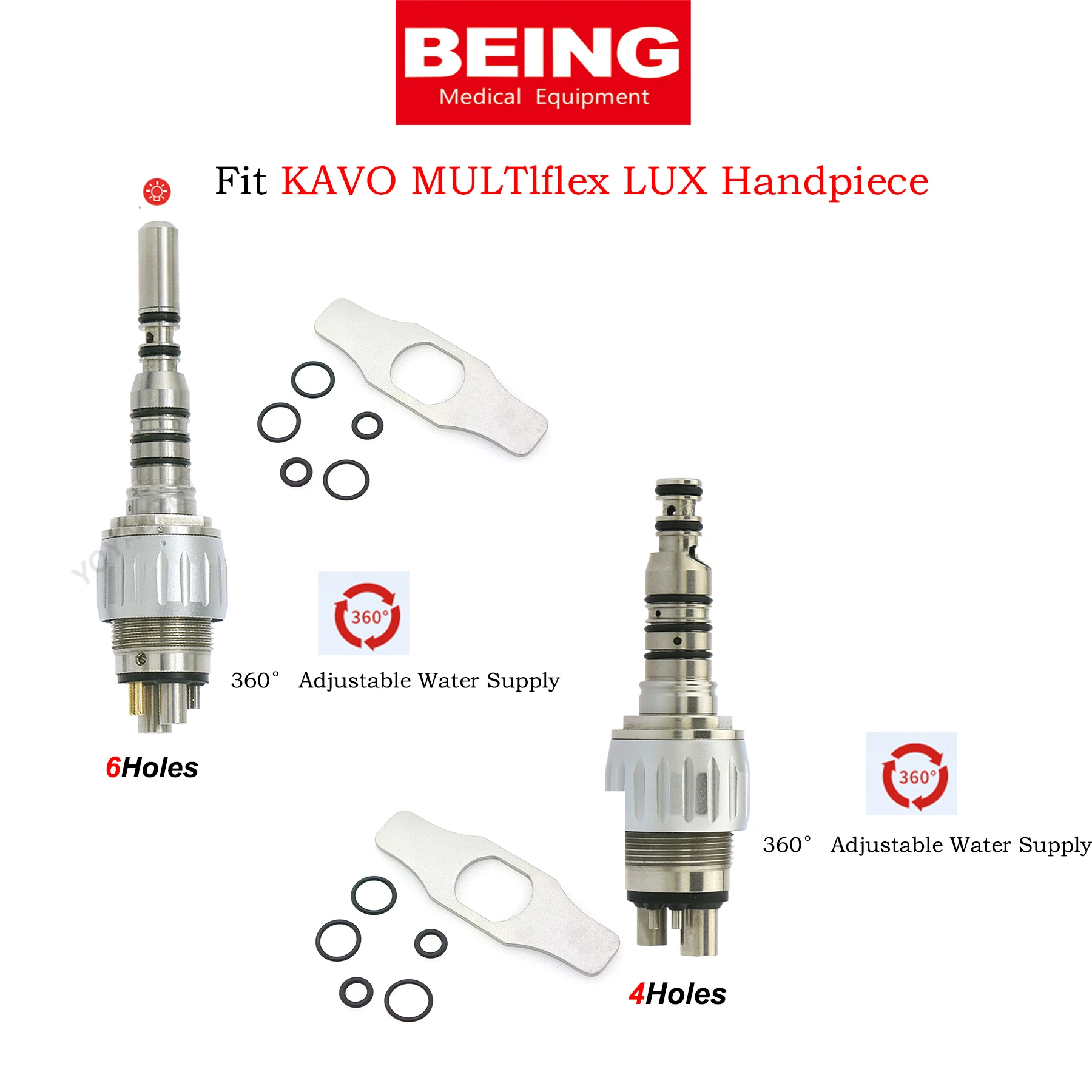 4/6Hole Dental Handpiece Coupling Coupler Fit COXO/BEING/KAVO MULTIfIex LUX High Speed Handpiece
4/6Hole Dental Handpiece Coupling Coupler Fit COXO/BEING/KAVO MULTIfIex LUX High Speed Handpiece