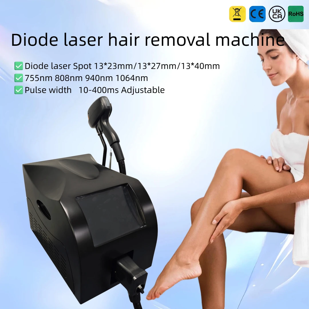 Laser Epilator Professional Diode Laser Machine Permanent Hair Remover for Woman Home Epilator Painless 755nm 808nm 940nm 1064nm
Laser Epilator Professional Diode Laser Machine Permanent Hair Remover for Woman Home Epilator Painless 755nm 808nm 940nm 1064nm