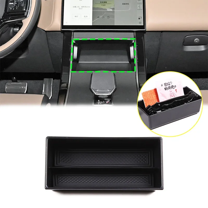 ABS black For Land Rover Range Rover Velar 2024+ car styling central control storage box car interior modification accessories
ABS black For Land Rover Range Rover Velar 2024+ car styling central control storage box car interior modification accessories