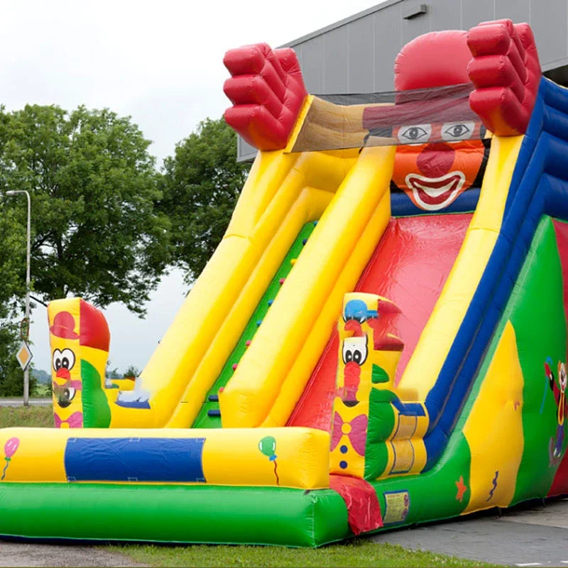 PVC Inflatable Bounce Slide High Quality Inflatable Land Slide Clown Pattern For Children Jumping Play Outdoor
PVC Inflatable Bounce Slide High Quality Inflatable Land Slide Clown Pattern For Children Jumping Play Outdoor